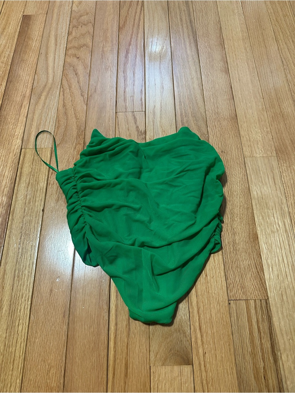 Hazel Boutique Green Strapless Corset Top Small